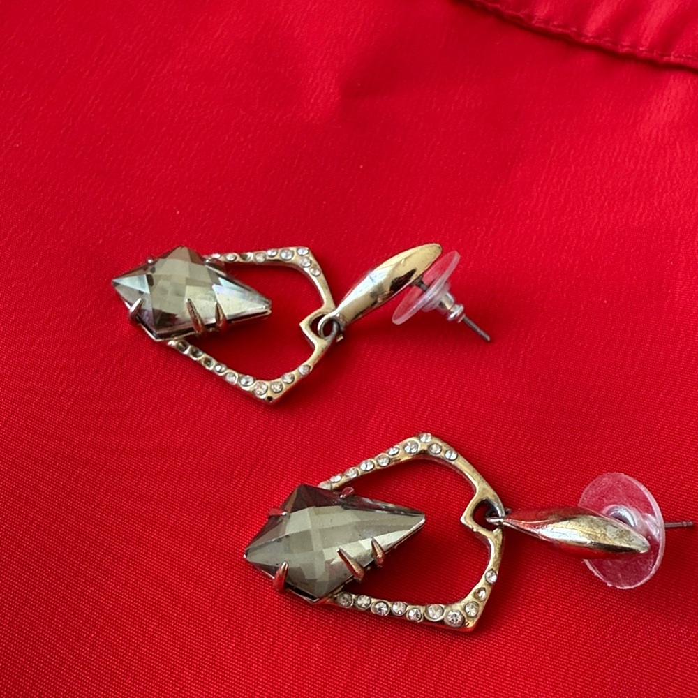 Alexis Bittar Earrings Miss Havisham collection earrings - missing a few stones - Picture 4 of 7
